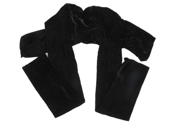 Yohji Yamamoto FEMME Stole Design Velvet Jacket K-171443_011