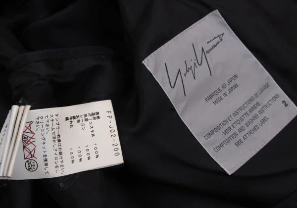 Yohji Yamamoto FEMME Stole Design Velvet Jacket K-171443_015