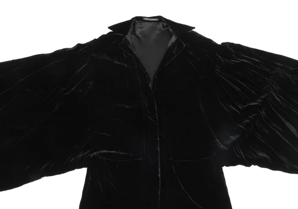 Yohji Yamamoto FEMME Velvet Kimono Sleeve Jacket K-171444_003