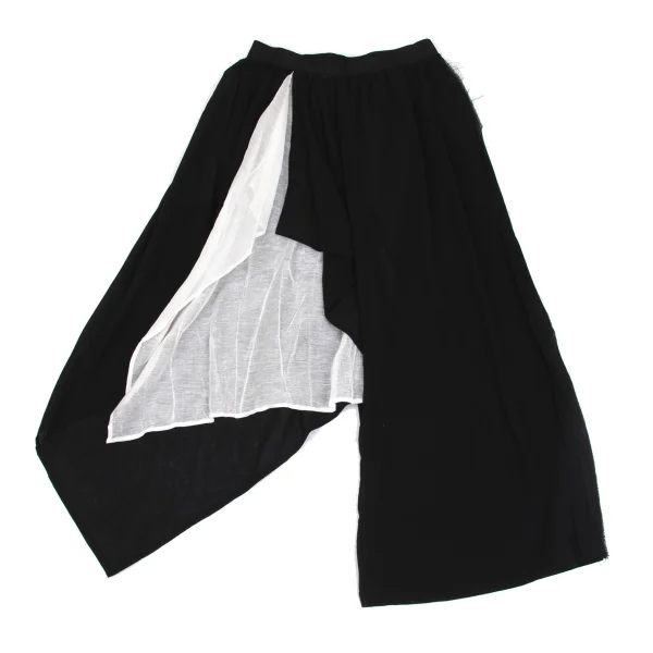 Yohji Yamamoto FEMME Side Cutting Asymmetrical Drape Pants K-171447_002