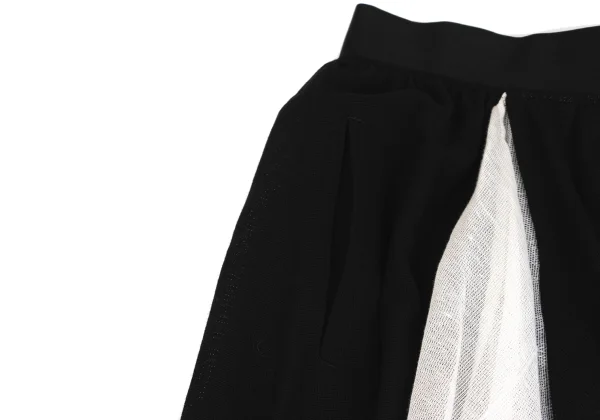 Yohji Yamamoto FEMME Side Cutting Asymmetrical Drape Pants K-171447_005
