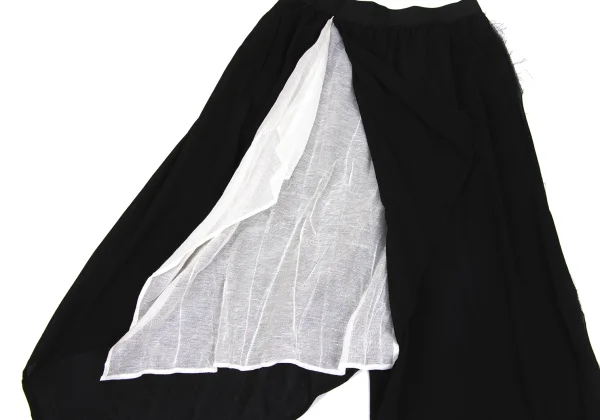 Yohji Yamamoto FEMME Side Cutting Asymmetrical Drape Pants K-171447_008