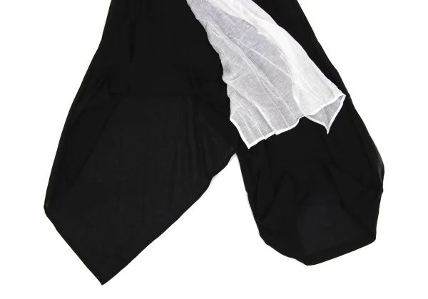 Yohji Yamamoto FEMME Side Cutting Asymmetrical Drape Pants K-171447_010