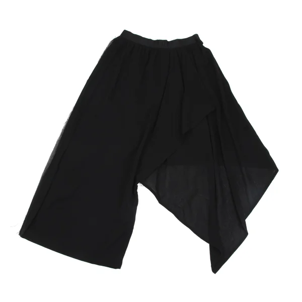 Yohji Yamamoto FEMME Side Cutting Asymmetrical Drape Pants K-171447_011