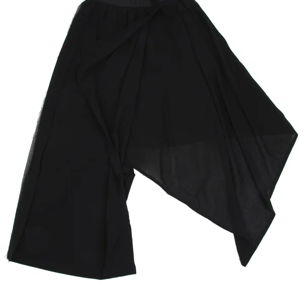 Yohji Yamamoto FEMME Side Cutting Asymmetrical Drape Pants K-171447_012