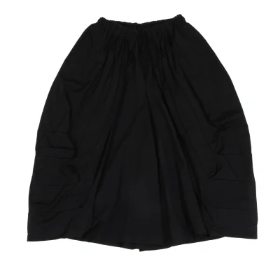 Yohji Yamamoto FEMME Wool Gabardine Pleated Switching Hakama Pants
