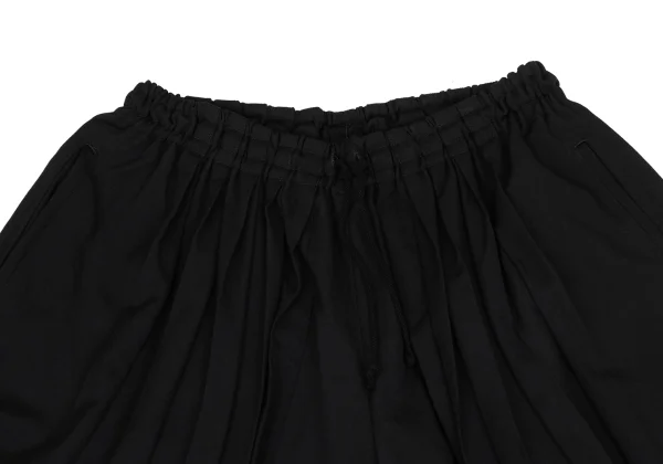 Yohji Yamamoto FEMME Wool Gabardine Pleated Switching Hakama Pants K-171448_003