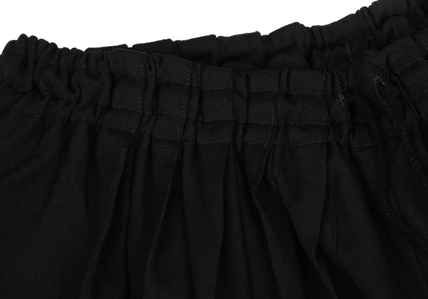 Yohji Yamamoto FEMME Wool Gabardine Pleated Switching Hakama Pants K-171448_004