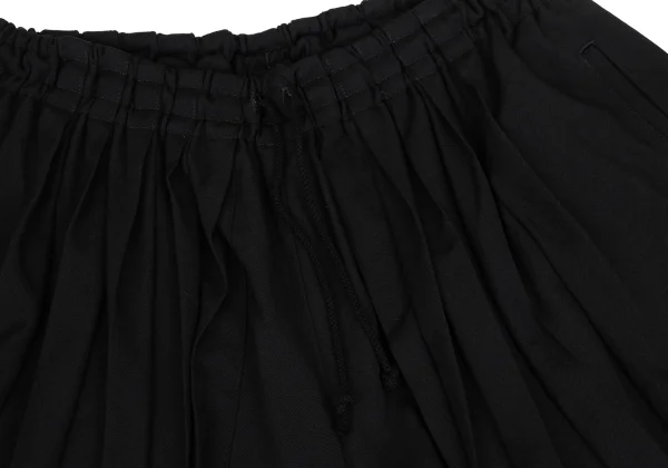 Yohji Yamamoto FEMME Wool Gabardine Pleated Switching Hakama Pants K-171448_006