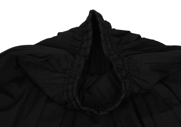 Yohji Yamamoto FEMME Wool Gabardine Pleated Switching Hakama Pants K-171448_007