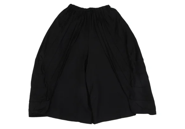 Yohji Yamamoto FEMME Wool Gabardine Pleated Switching Hakama Pants K-171448_011