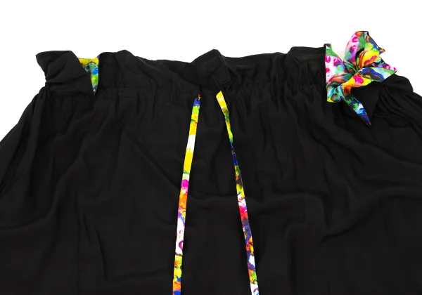 Yohji Yamamoto FEMME Colorful Bubble Printed Silk Skirt K-171449_004