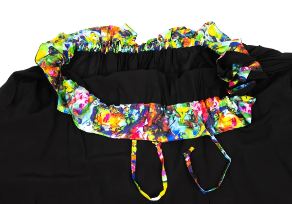 Yohji Yamamoto FEMME Colorful Bubble Printed Silk Skirt K-171449_006
