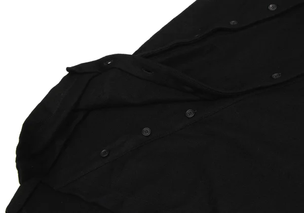 REGULATION yohji yamamoto Button Design Fringe Cape K-171453_010