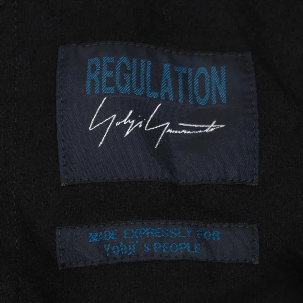 REGULATION yohji yamamoto Button Design Fringe Cape K-171453_014