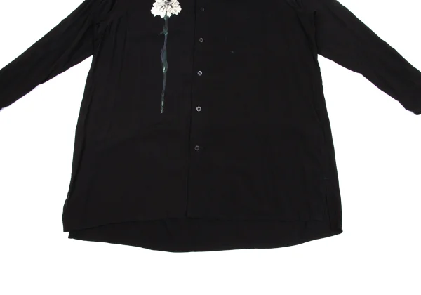 B Yohji Yamamoto Floral Printed Rayon Shirt K-171455_009