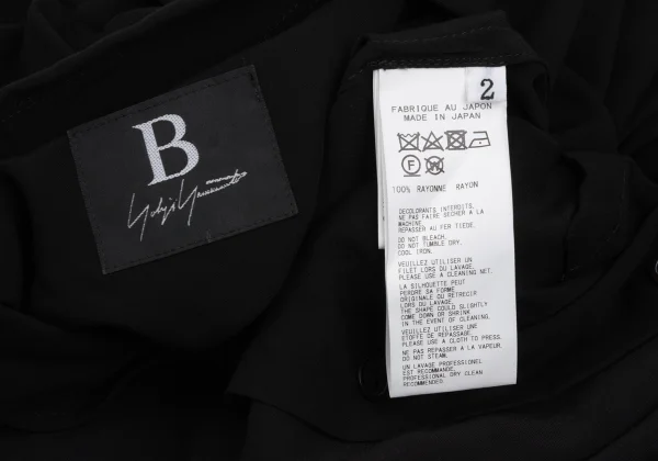 B Yohji Yamamoto Floral Printed Rayon Shirt K-171455_016