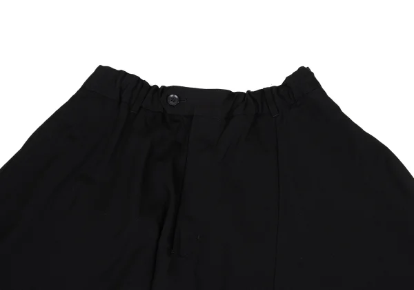 B Yohji Yamamoto Wool Gaba Asymmetry Dropped Crotch Pants K-171456_003