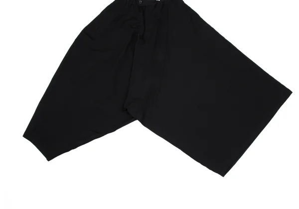 B Yohji Yamamoto Wool Gaba Asymmetry Dropped Crotch Pants K-171456_009