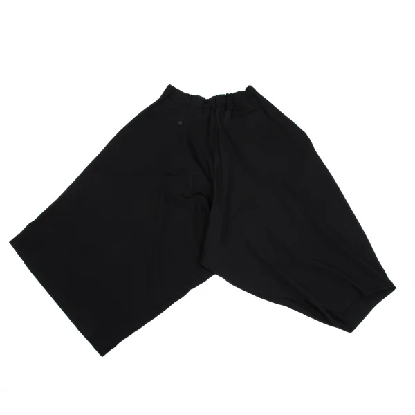 B Yohji Yamamoto Wool Gaba Asymmetry Dropped Crotch Pants K-171456_011