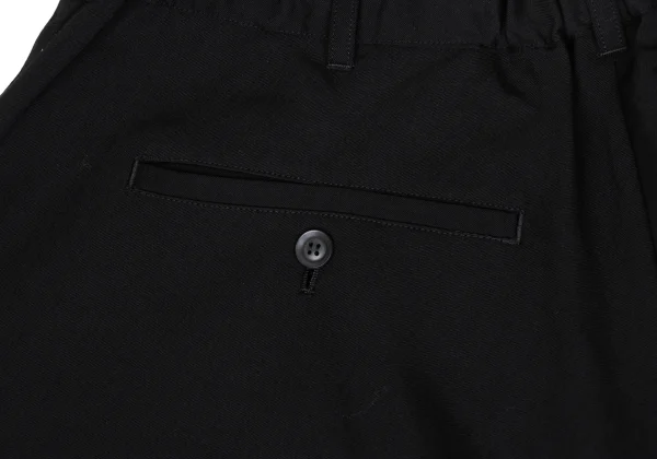 B Yohji Yamamoto Wool Gaba Asymmetry Dropped Crotch Pants K-171456_012