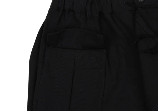 B Yohji Yamamoto Wool Pocket Design Drape Pants K-171457_006