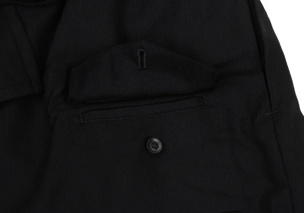 B Yohji Yamamoto Wool Pocket Design Drape Pants K-171457_007