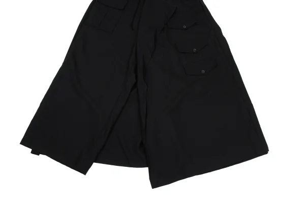 B Yohji Yamamoto Wool Pocket Design Drape Pants K-171457_010
