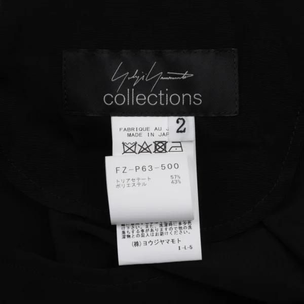 Yohji Yamamoto collections Crepe de Chine Wide Pants K-171458_011