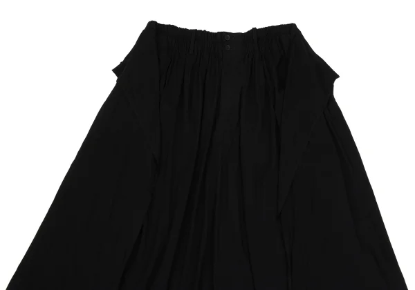 Yohji Yamamoto collections Drape Rayon Dropped Crotch Pants K-171459_002