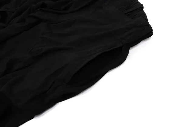 Yohji Yamamoto collections Drape Rayon Dropped Crotch Pants K-171459_006