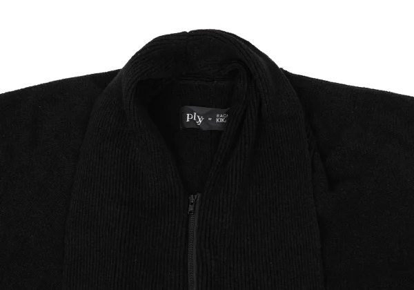 plyy by RAGNE KIKAS Double Zip Knit Coat K-171460_004