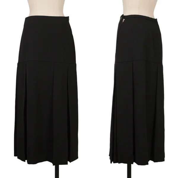 Yohji Yamamoto×THE GINZA STORY Wool Pleats Skirt Black S-M K-171461_001