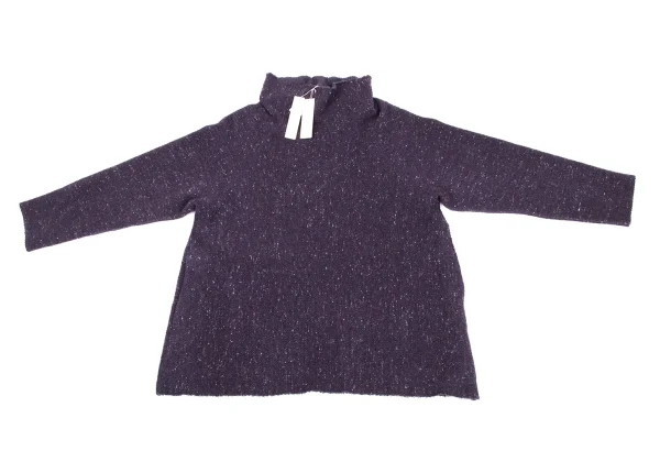 JURGEN LEHL Wool Nylon Color Nep Turtleneck Top K-171466_002