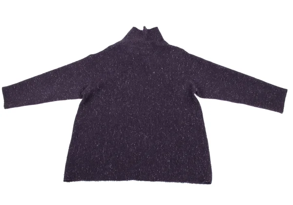 JURGEN LEHL Wool Nylon Color Nep Turtleneck Top K-171466_009