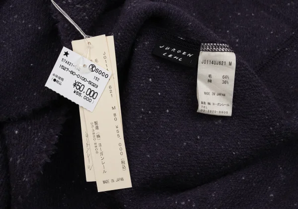 JURGEN LEHL Wool Nylon Color Nep Toggle Button Jacket K-171467_013