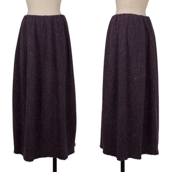 JURGEN LEHL Wool Nylon Color Nep Skirt Purple M K-171468_001
