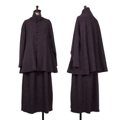 JURGEN LEHL Wool Nylon Color Nep Jacket & Skirt