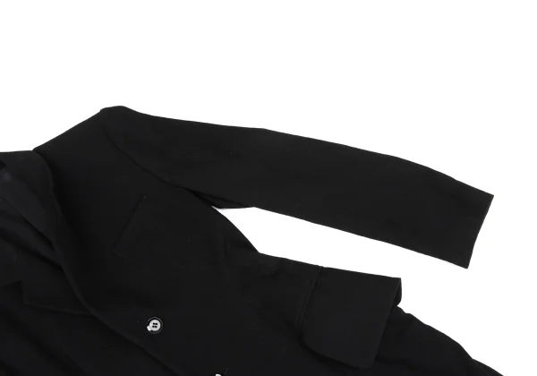 Yohji Yamamoto FEMME Wool Alpaca Cutting Slit Chester Coat K-171473_007