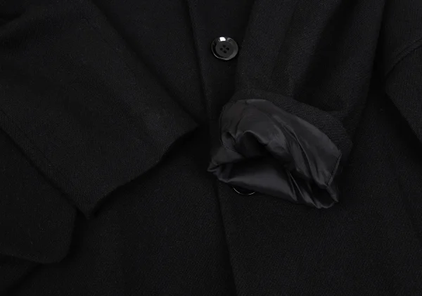 Yohji Yamamoto FEMME Wool Alpaca Cutting Slit Chester Coat K-171473_008