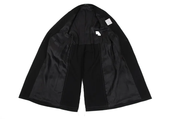 Yohji Yamamoto FEMME Wool Alpaca Cutting Slit Chester Coat K-171473_011