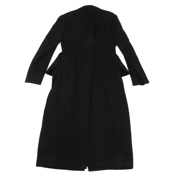 Yohji Yamamoto FEMME Wool Alpaca Cutting Slit Chester Coat K-171473_012
