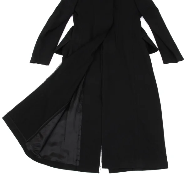 Yohji Yamamoto FEMME Wool Alpaca Cutting Slit Chester Coat K-171473_014