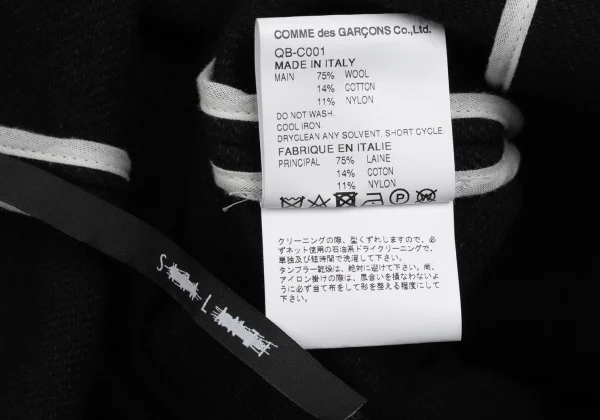 SARA LANZI Blended Wool Stand Collar Coat K-171476_015