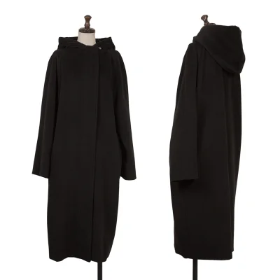 Max Mara Wool Hooded Zip Coat