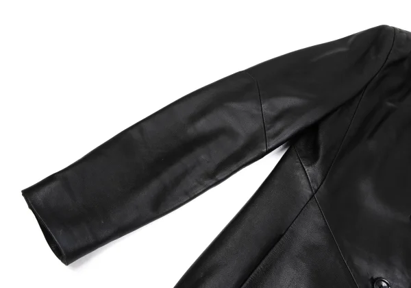 Max Mara Switching Leather Tailored Jacket K-171479_008