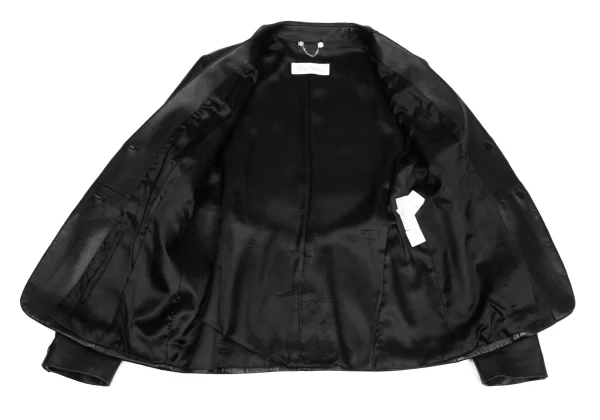 Max Mara Switching Leather Tailored Jacket K-171479_015
