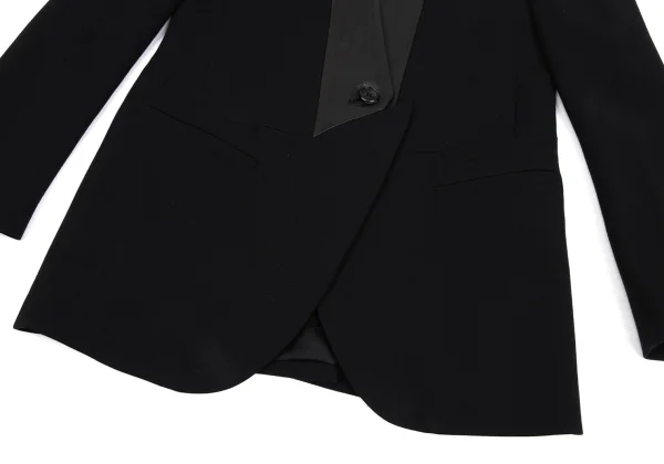 Neil Barrett Leather Deformation Lapel Switching Jacket K-171480_009