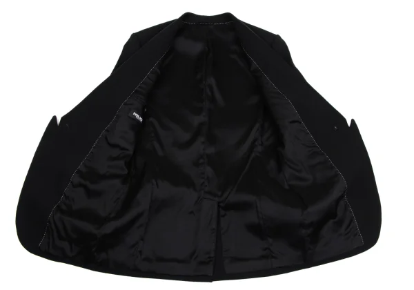 Neil Barrett Leather Deformation Lapel Switching Jacket K-171480_012