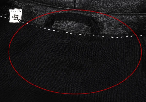 Neil Barrett Leather Shawl Collar Wool Jacket K-171481_013